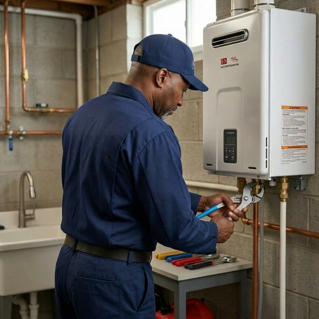 Tankless water heater replacement