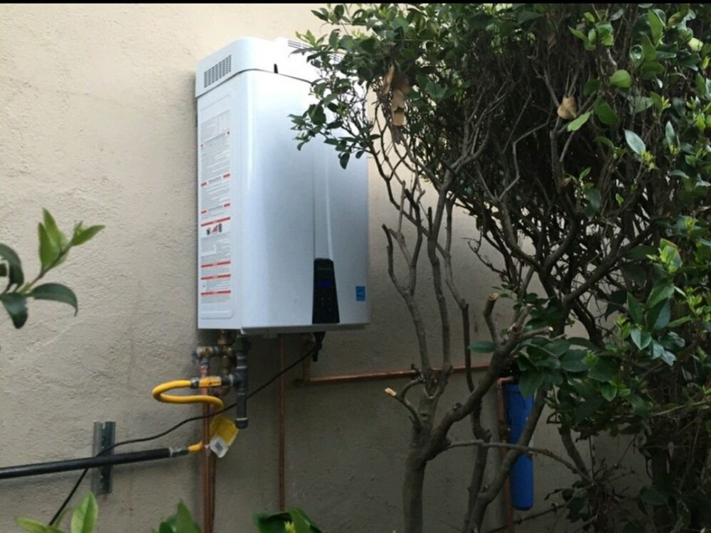 Tankless water heater installation